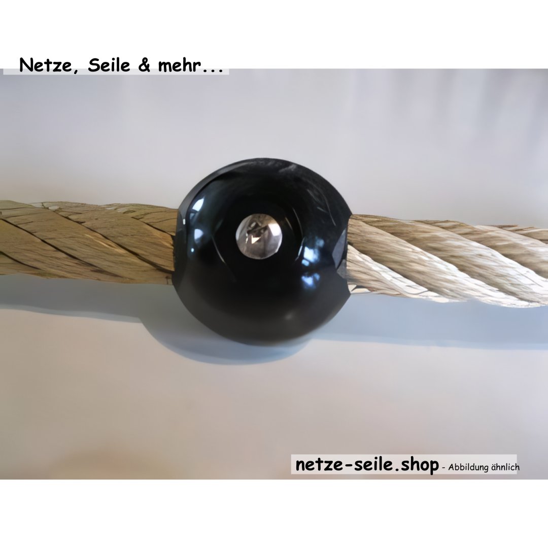 Halve kogel voor touwbevestiging voor Ø 16 mm touwen