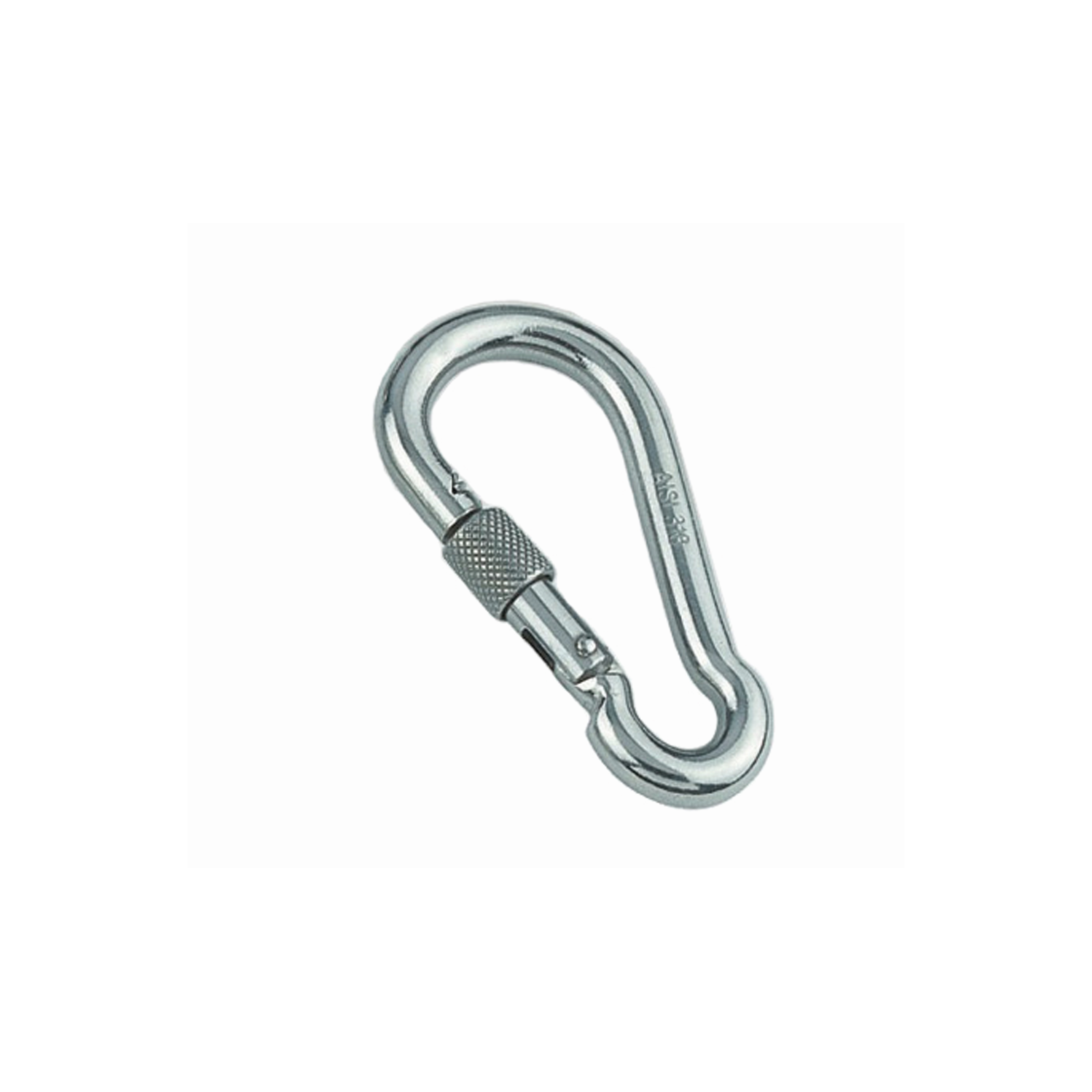 Spring hook with screw sleeve A4  8x80mm