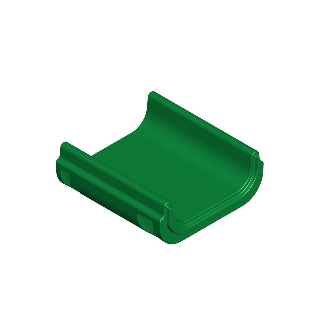 Module slide part B middle section - length 80 cm green