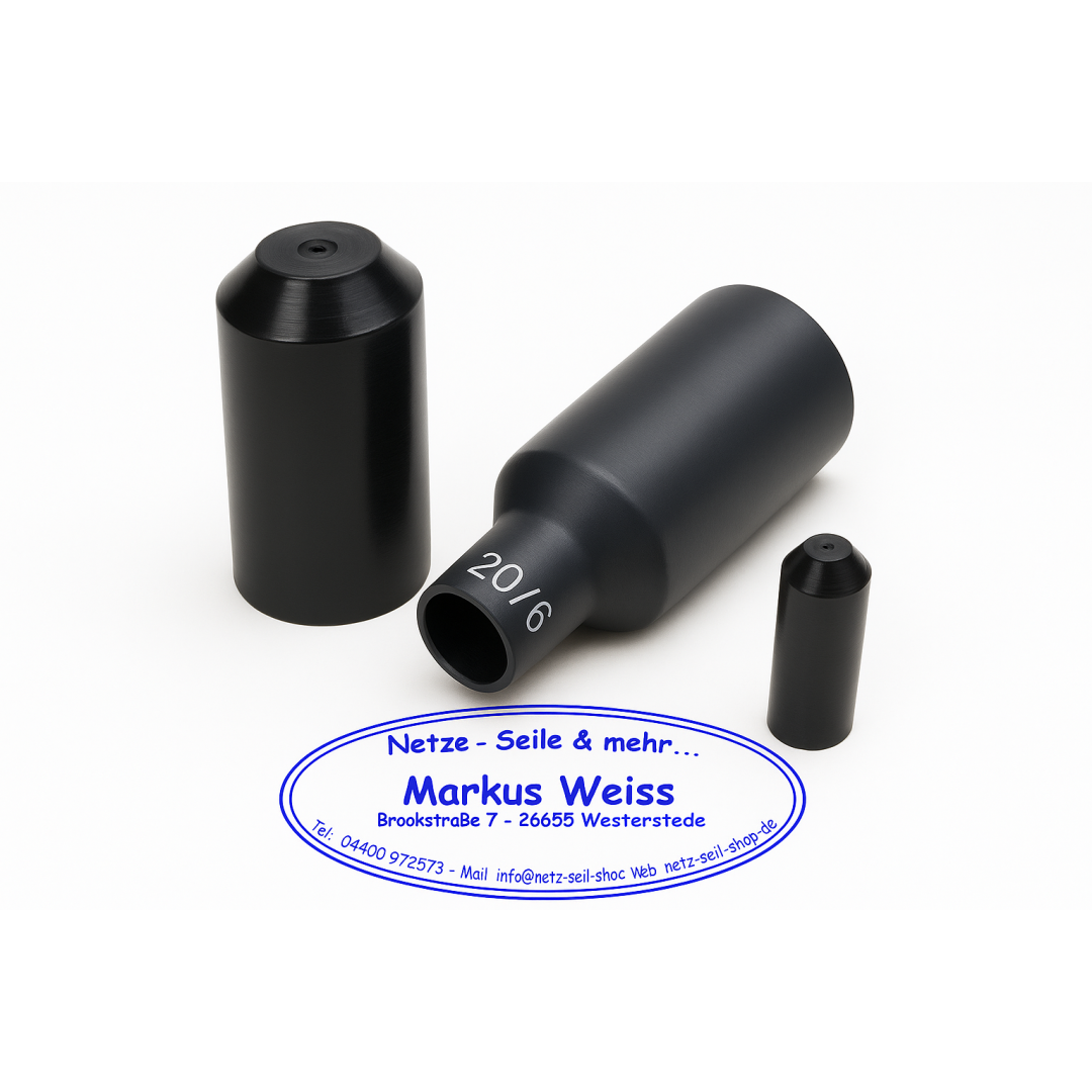 Schrumpfkappe -Endkappe mit Kleber 20,0 / 6,0