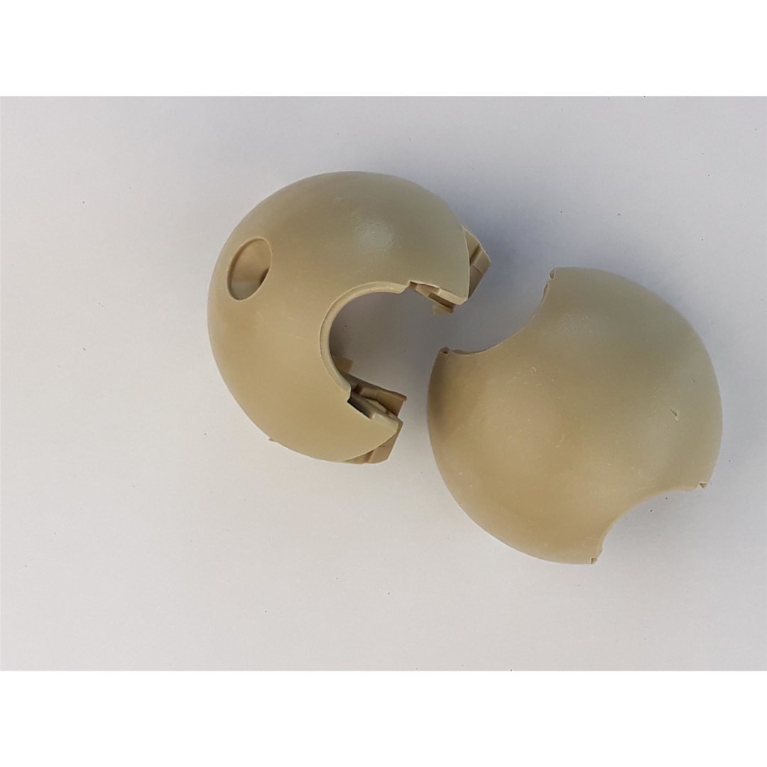 Seil Kreuzverbinder Knotenverbinder 2-teilig für Ø 16 mm Tau, matte Oberfläche