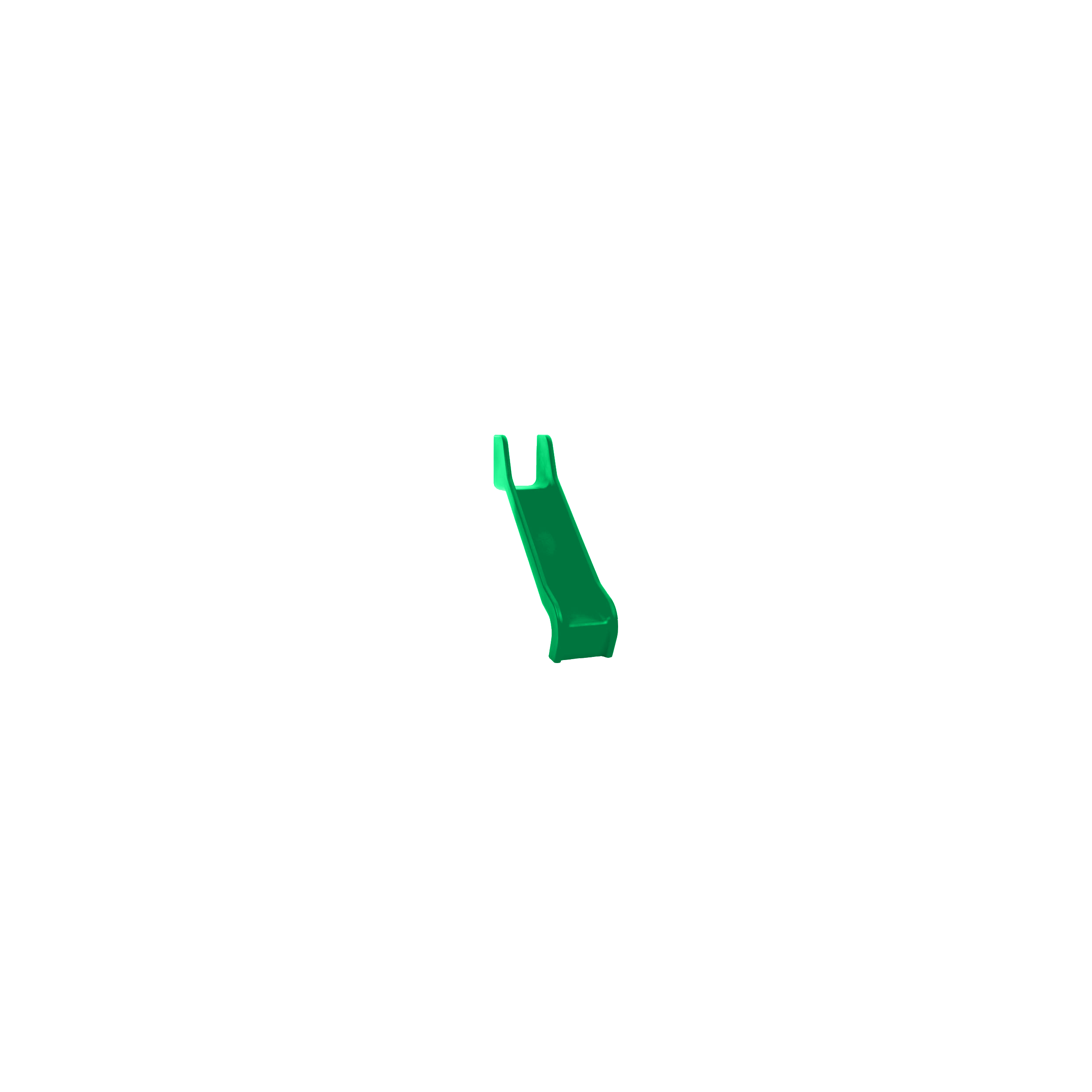 Einteilige PE Rutsche - Podesthöhe 0,9 m - grün