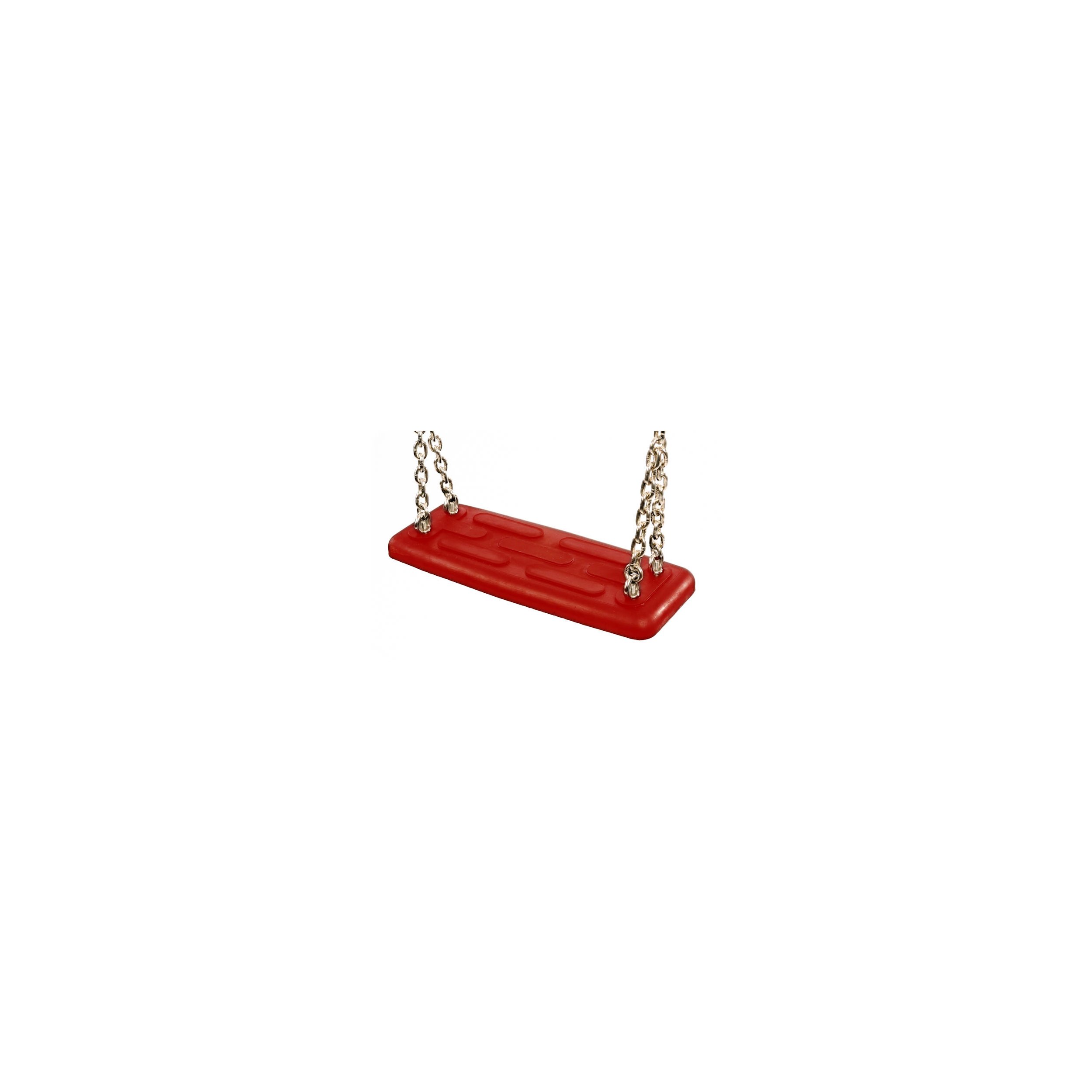 Commercial safety rubber swing seat type 1 red without chain without chain