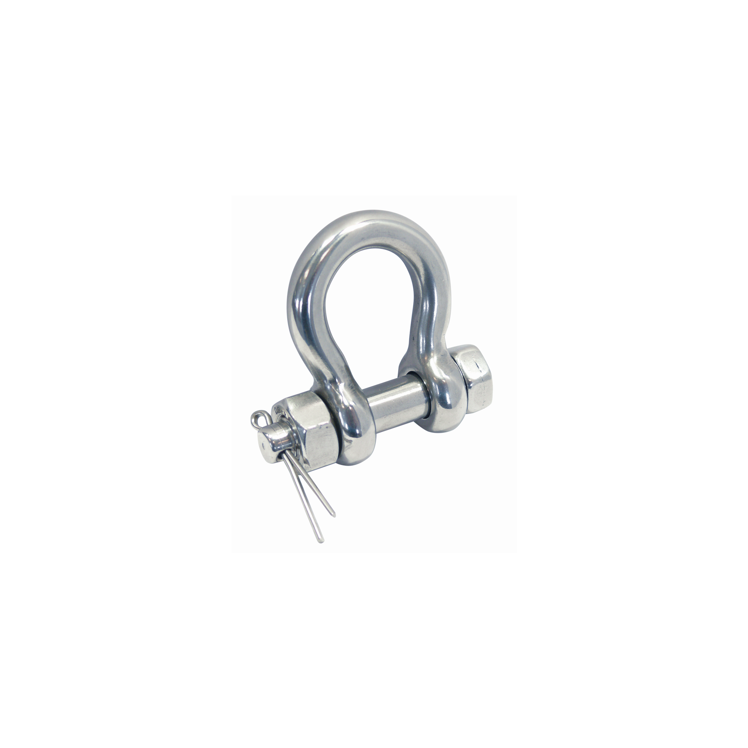 Bow shackle with secure bolt A4  bolt 6.4mm, bow 5mm