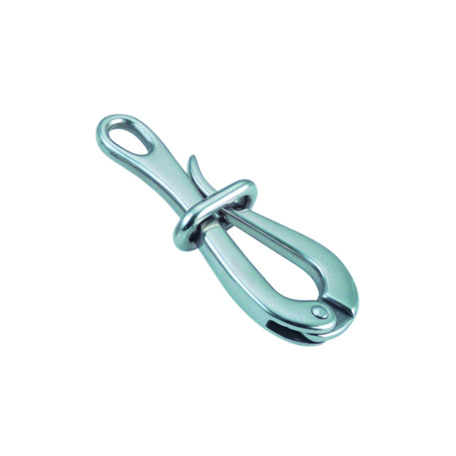 Pelican hook with eye A4  100mm