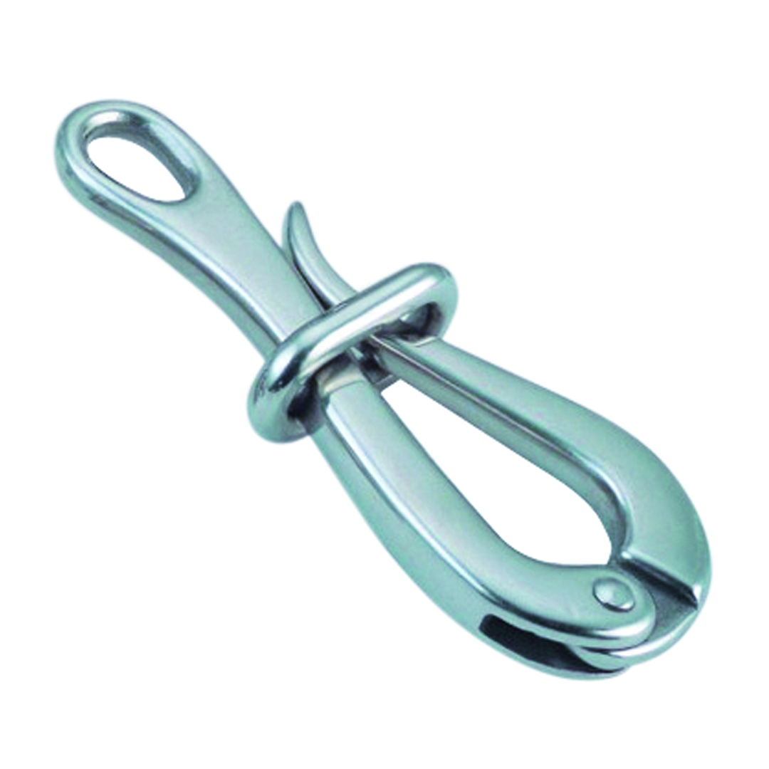 Pelican hook with eye A4  100mm