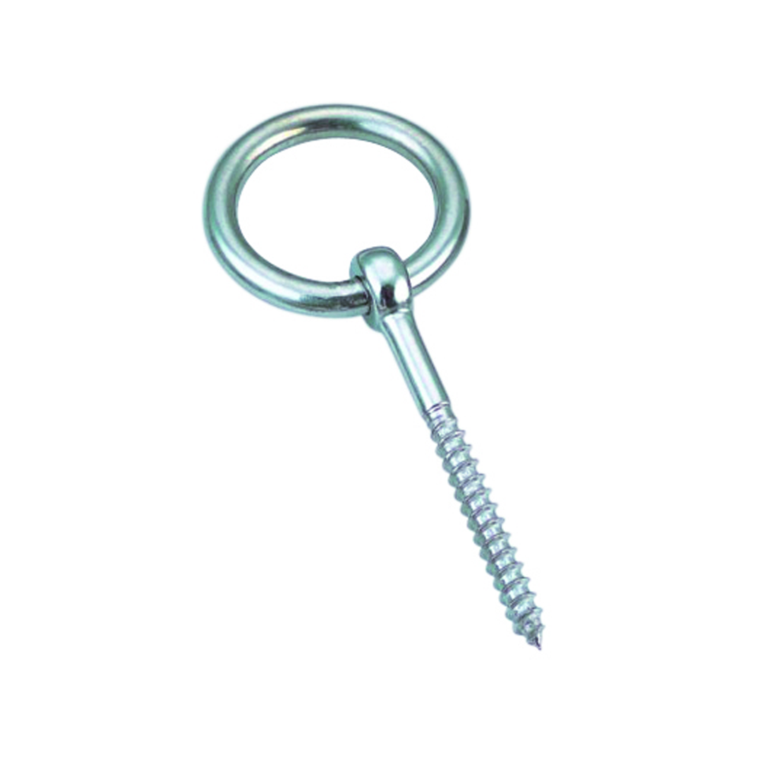 Eyebolt with wood thread and ring A4  bolt 4x45mm, ring 4x25mm