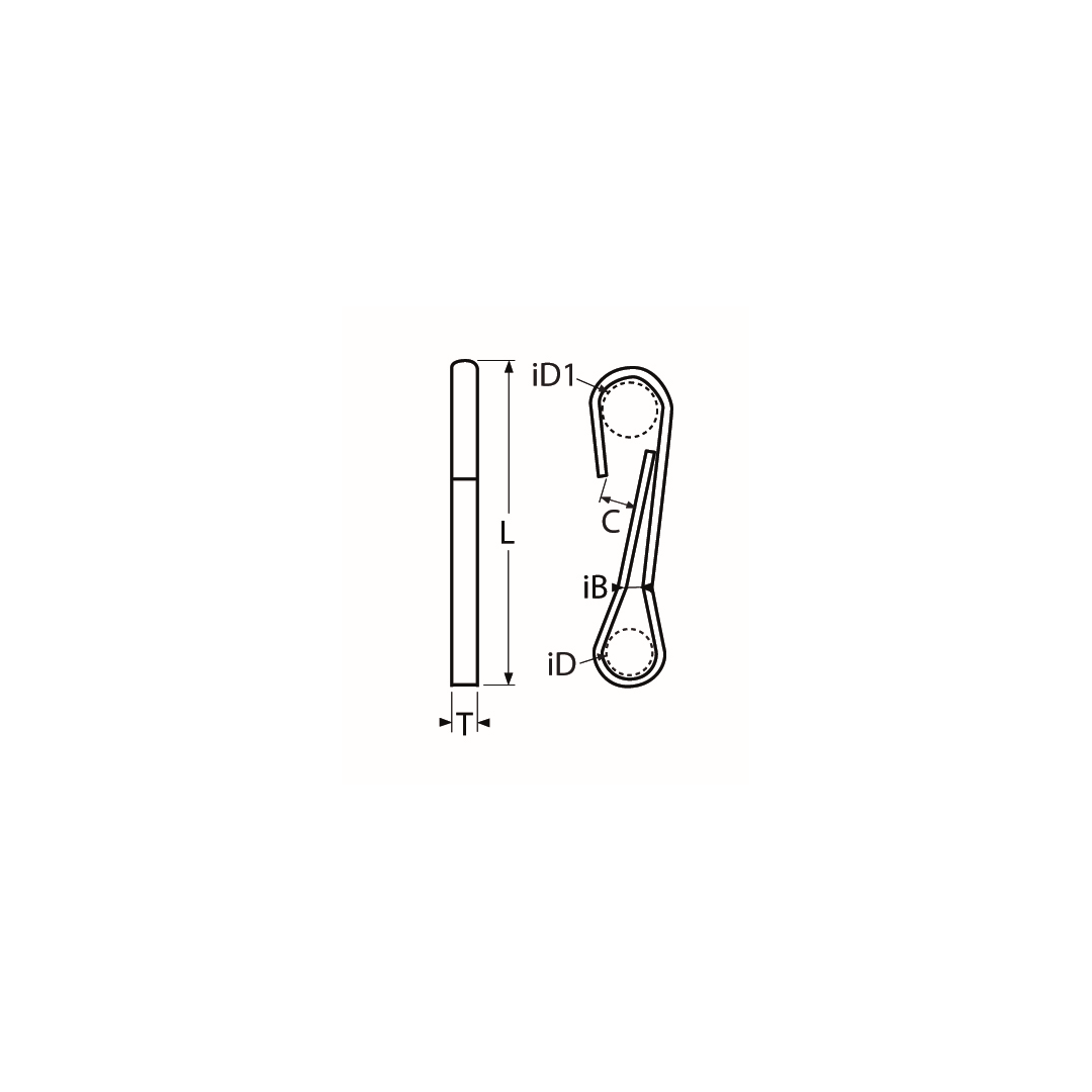Simplex hook A2  40mm