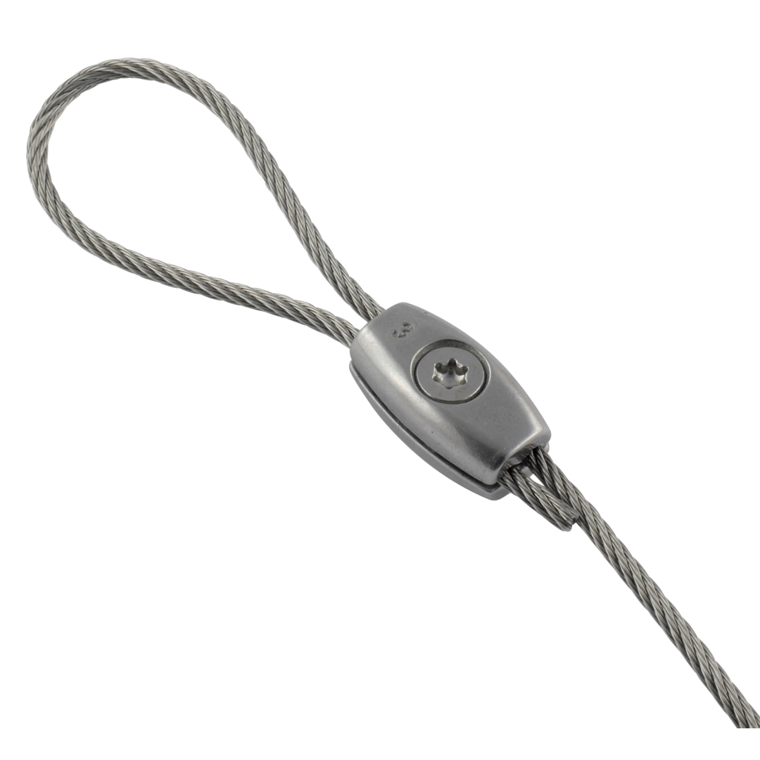 Egg shaped wire rope clip A4  3mm