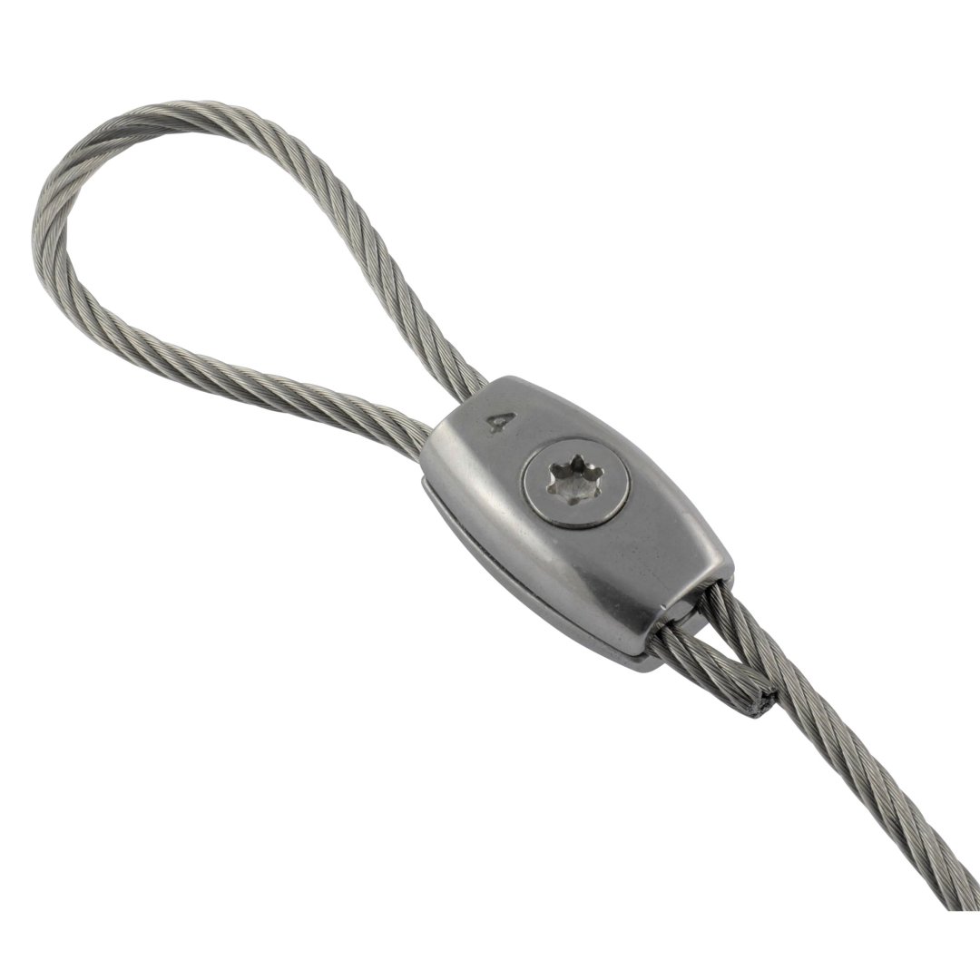 Eiform Drahtseilklemme A4  4mm