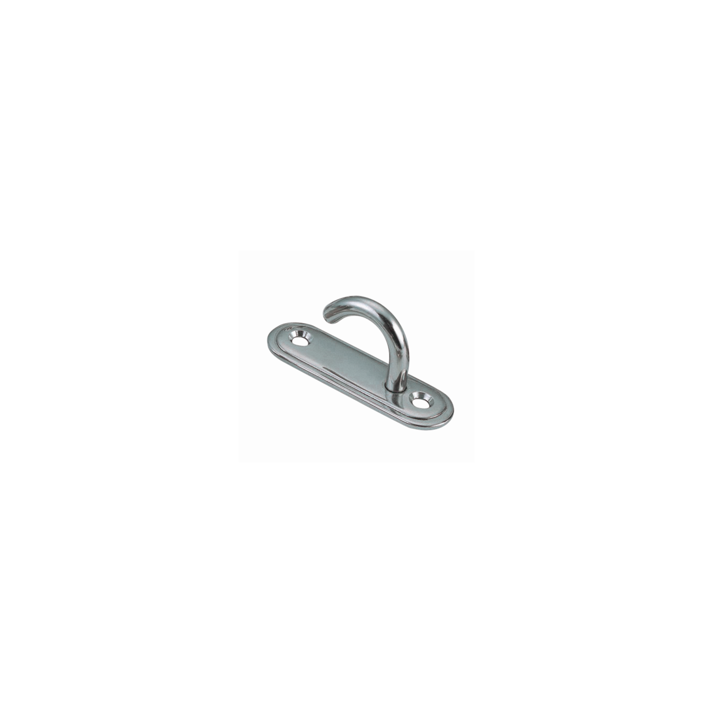 Hook plate, oval A4  6mm, 65x19mm