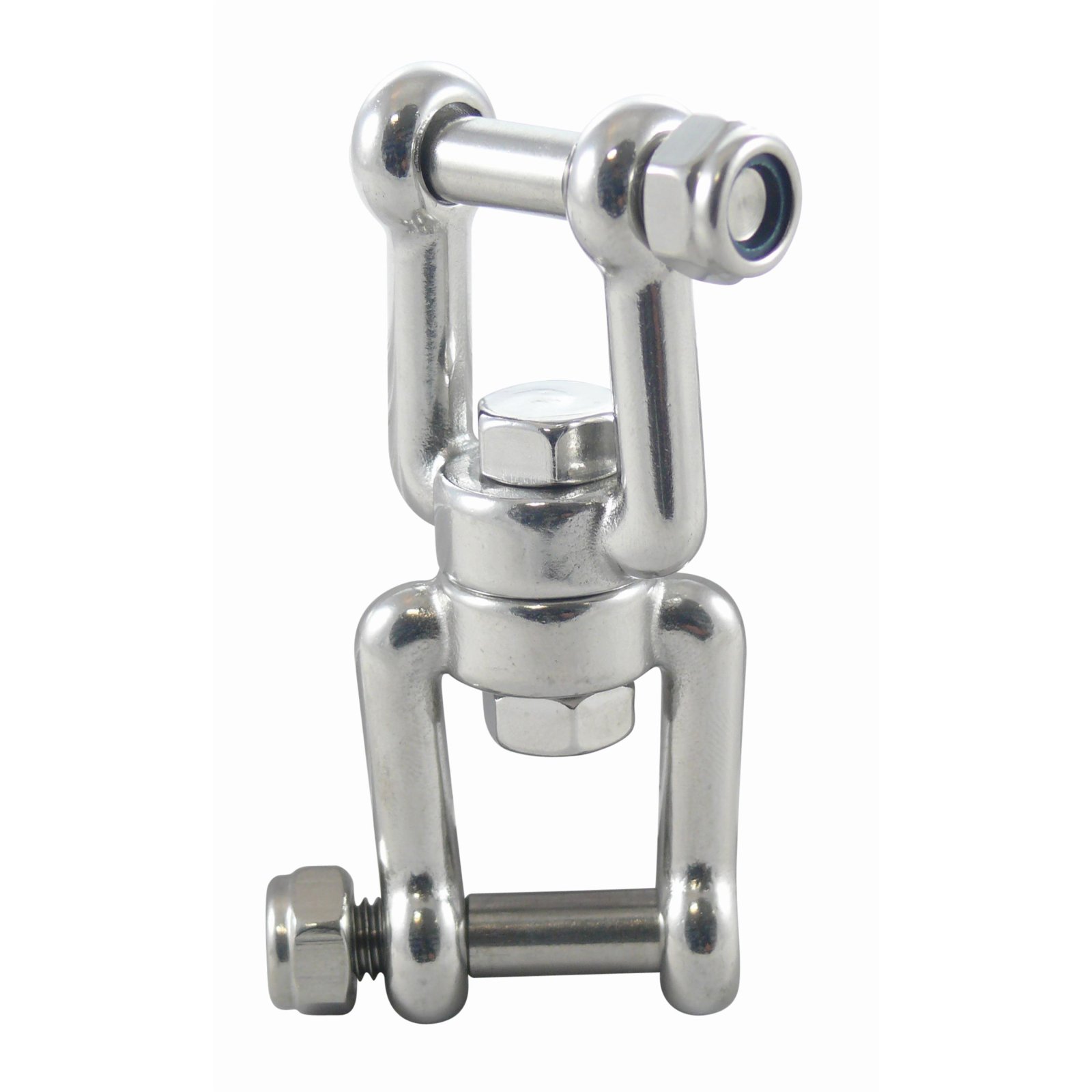 10 STCK / PCS. Swivel shackle Yw-Yw with lock nut A4  8x88mm, hexagon socket