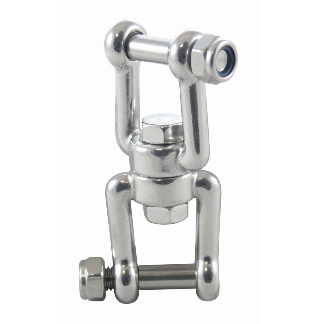 10 STCK / PCS. Swivel shackle Yw-Yw with lock nut A4  8x88mm, hexagon socket