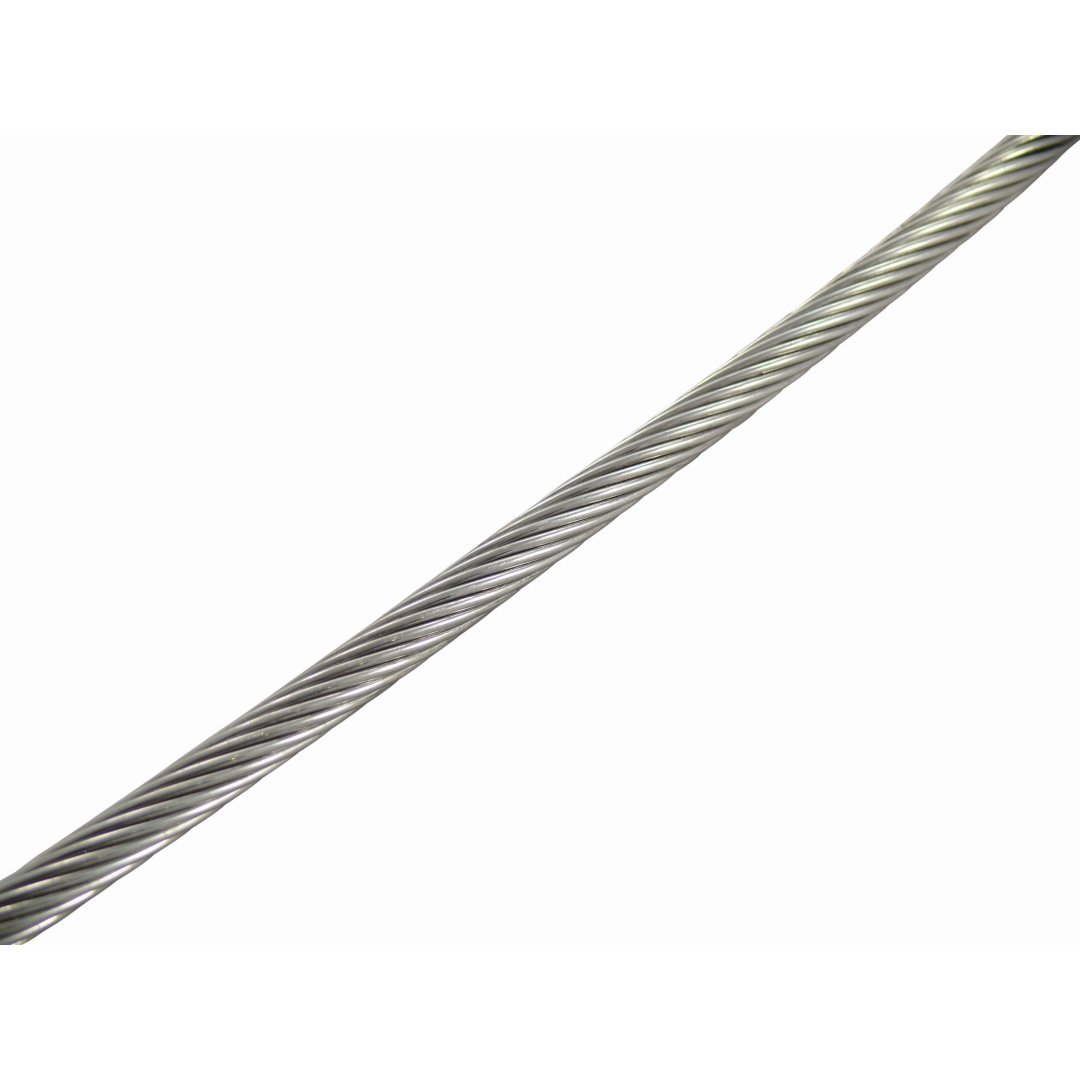250 M Drahtseil steif/hart 1x19 sZ, made in Korea A4  4mm...