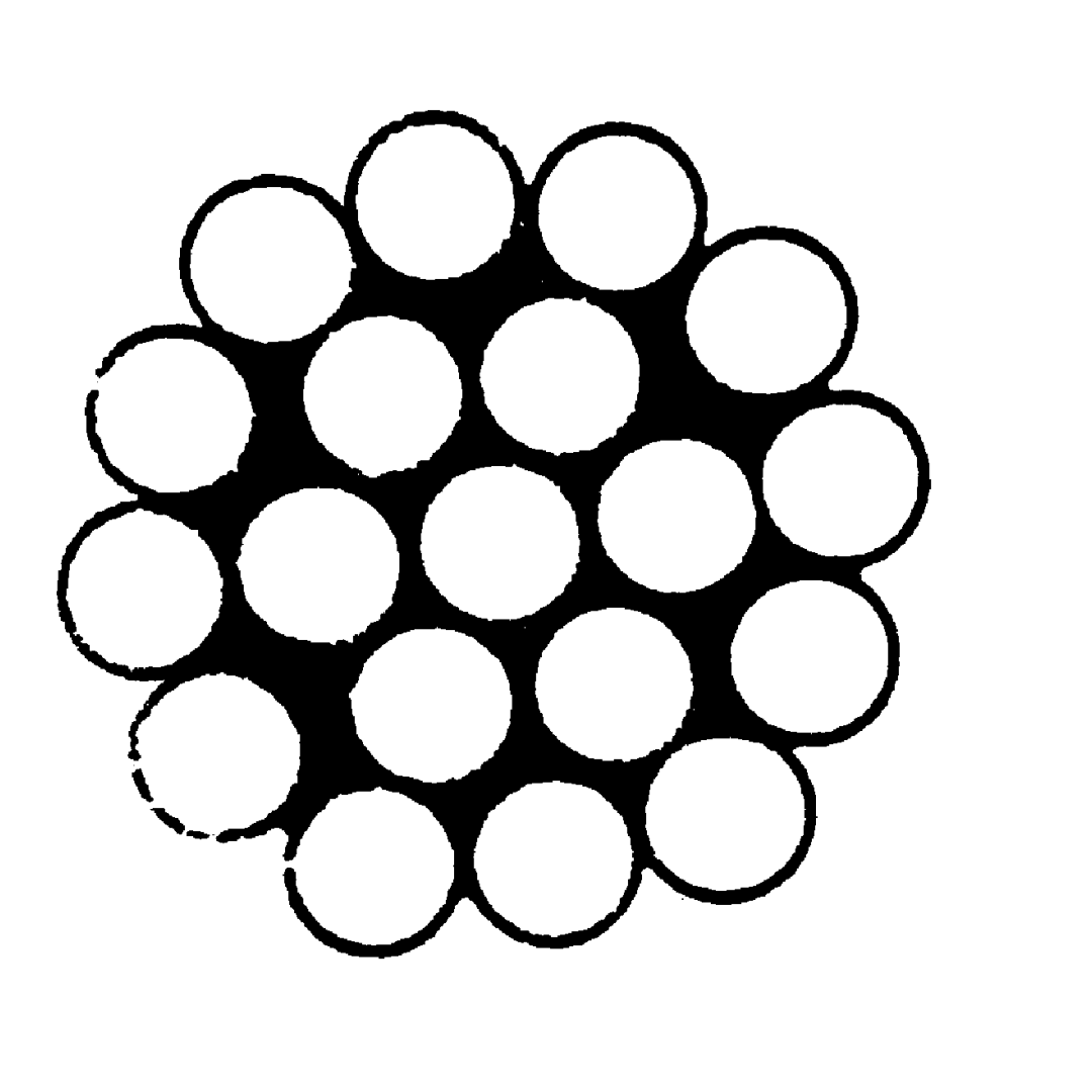 250 M Wire rope hard/stiff 1x19 sZ, made in korea A4  6mm (250m)