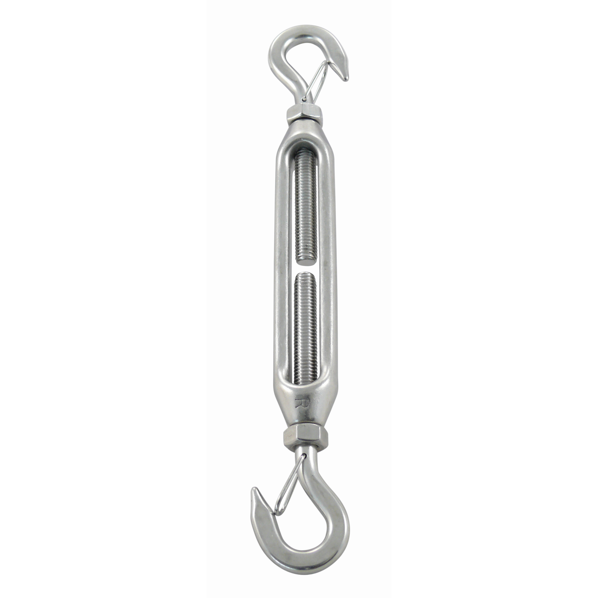 Turnbuckle hook-hook with spring snap A4  M12