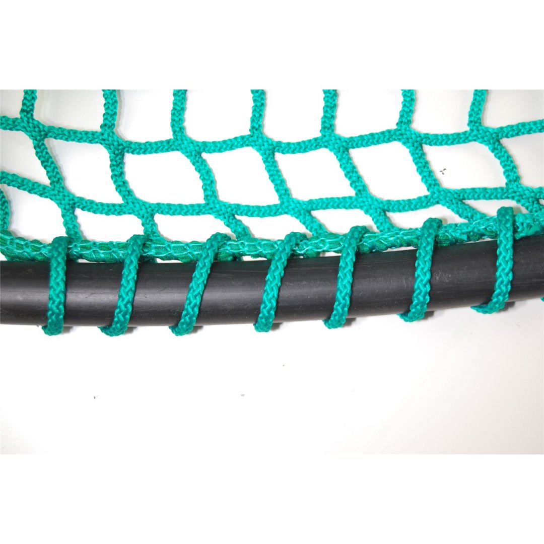 Heunetz für Rundballen, 160 cm Durchmesser, Höhe 120cm,  Ø 5 mm Garn, # 80 mm Maschenweite ohne Ring