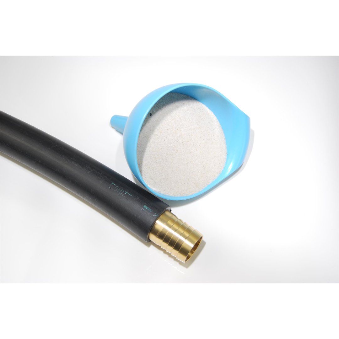 Heunetz für Rundballen, 180 cm Durchmesser, Höhe 120cm,  Ø 5 mm Garn, # 80 mm Maschenweite mit verzinktem Eisenring am Netz befestigt