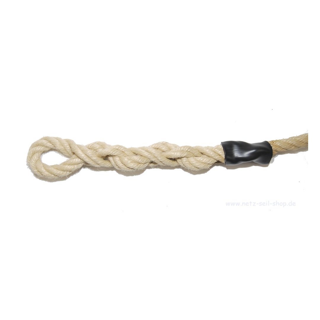 Échelle de corde solide avec échelons en frêne massif