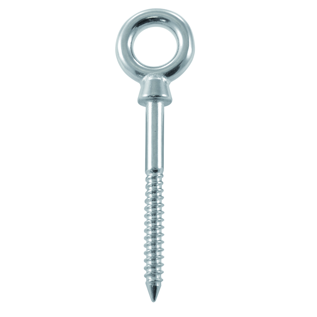 10 STCK / PCS. Eye bolt with wood thread A4  6x100mm