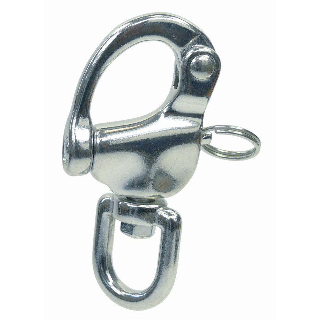 Snap shackle with swivel eye A4  128mm