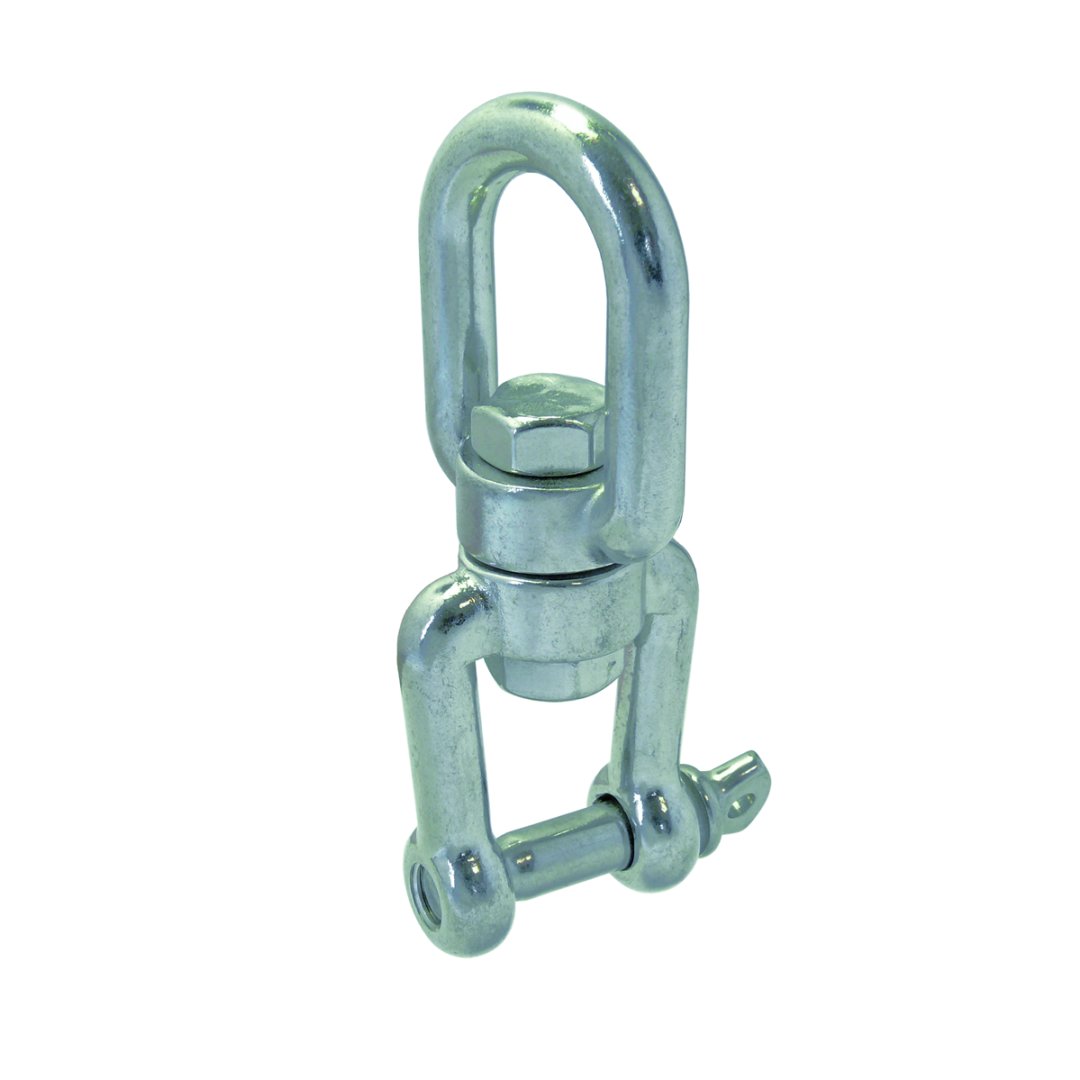 10 STCK / PCS. Wirbelschäkel Auge-Gabel A4  5x60mm