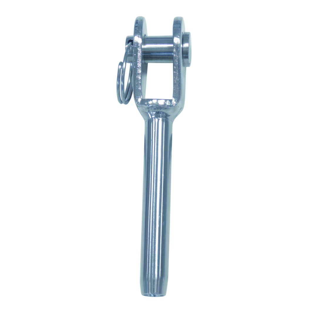 10 STCK / PCS. Fork terminal A4  4mm, pin 8mm