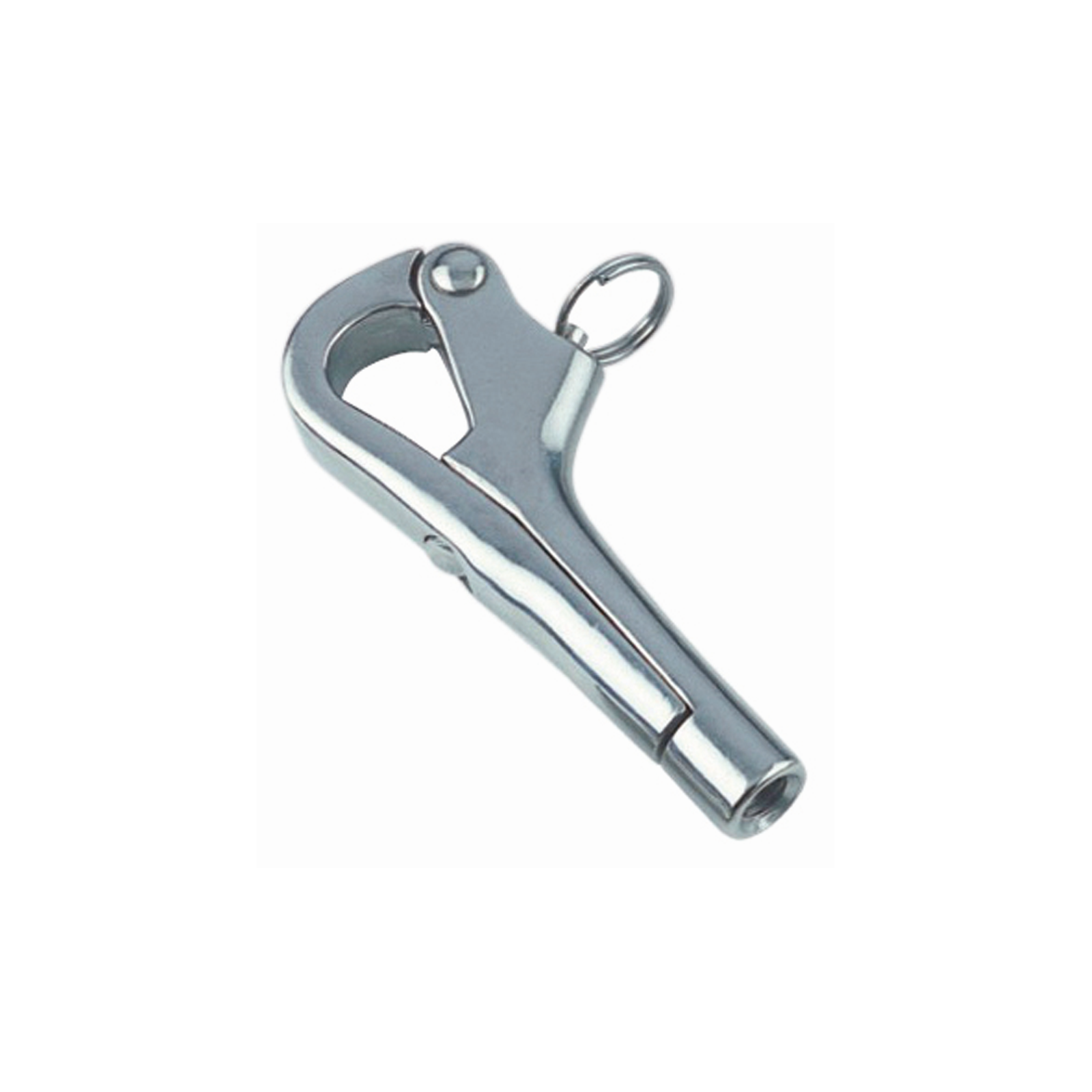 Pelican hook with internal thread A4  M10, lenght 125mm