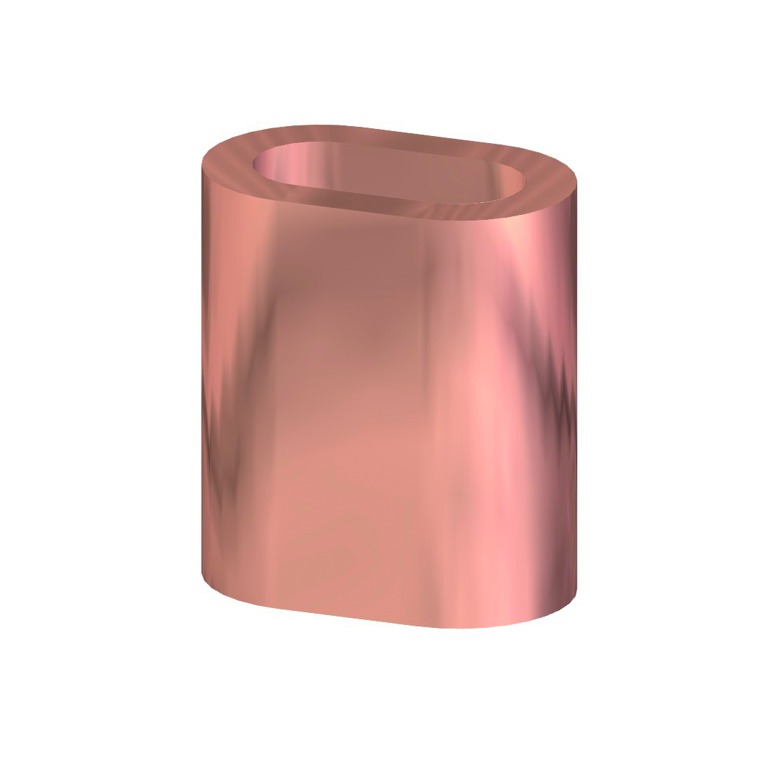 100 STCK / PCS. Copper ferrule Cu  1mm