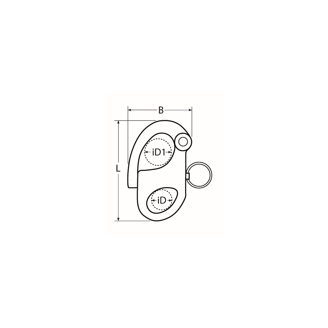 Snap shackle A4  66x45mm