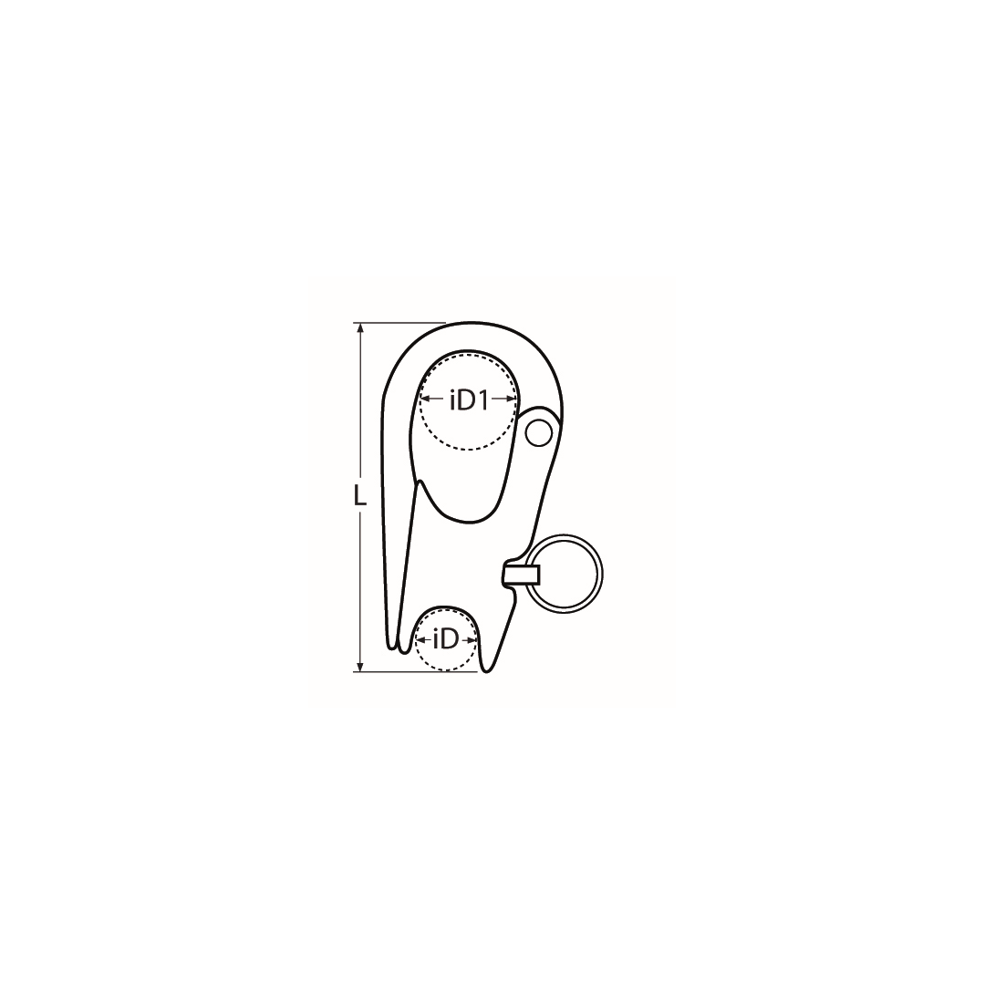 Sheet snap shackle A4  52mm