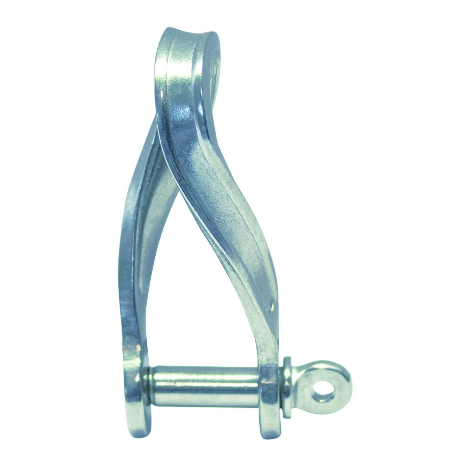 10 STCK / PCS. Flat shackle, twisted A4  4mm
