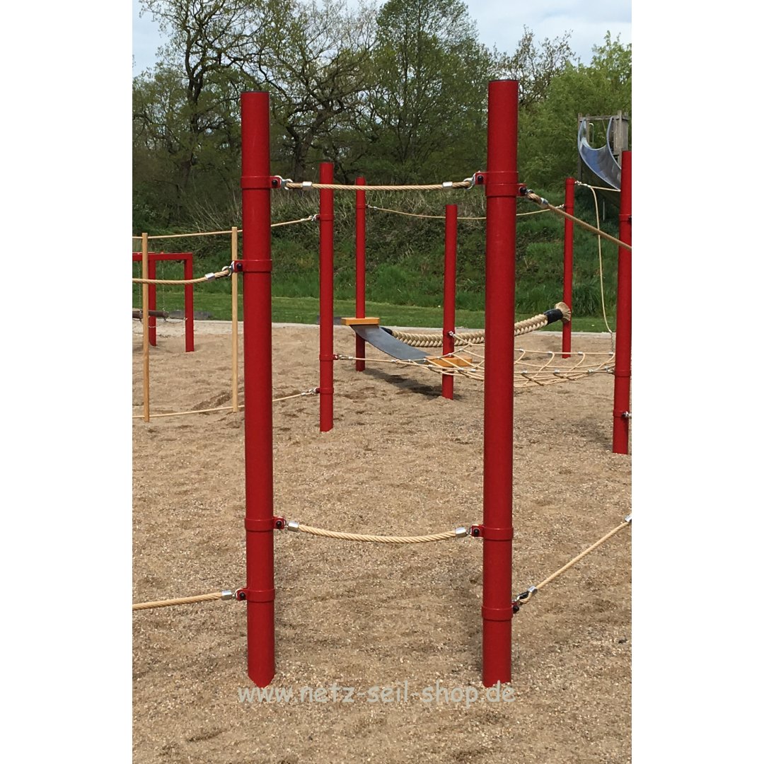 Metal posts for play and climbing equipment Length 2.0 m
