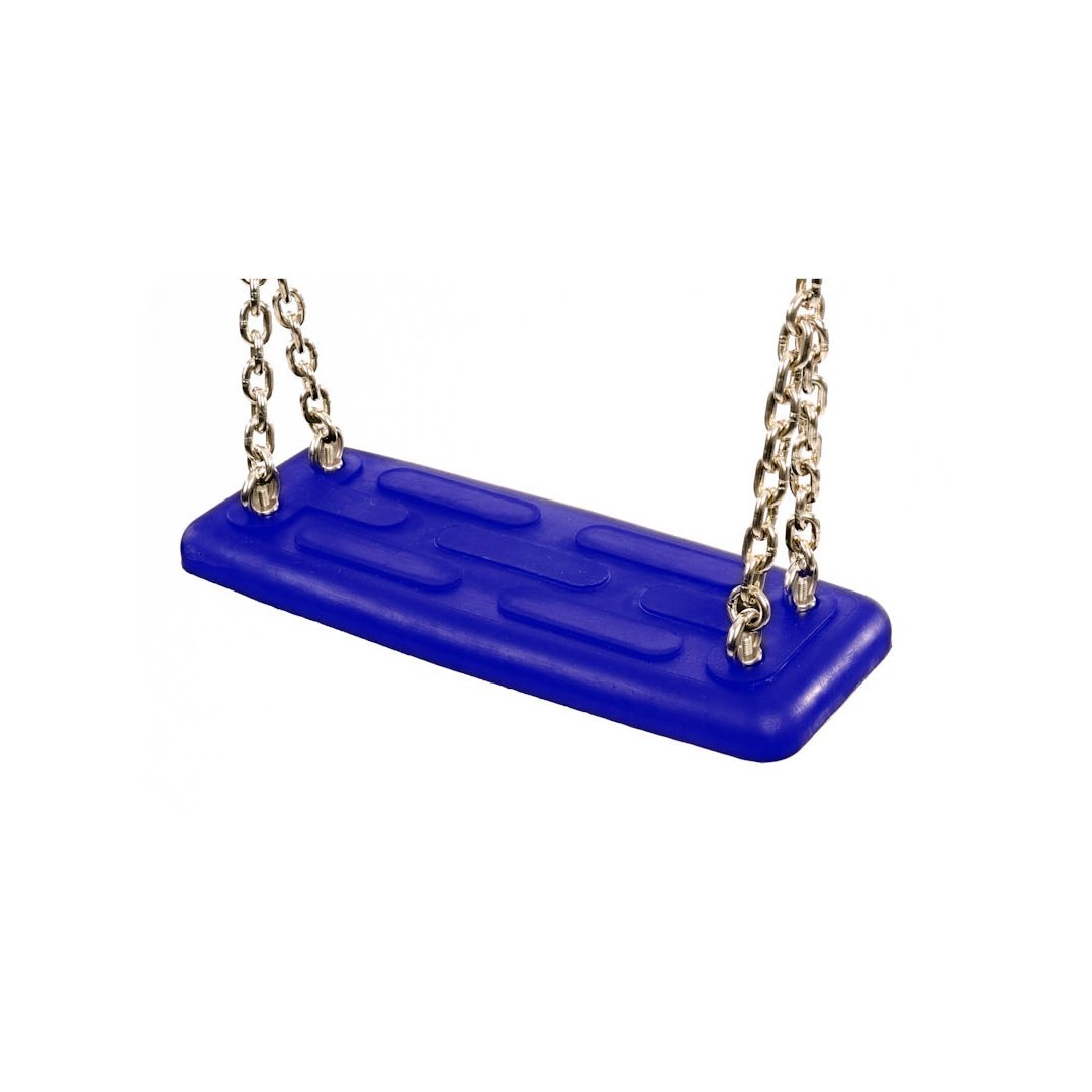Commercial safety rubber swing seat type 1A blue without chains