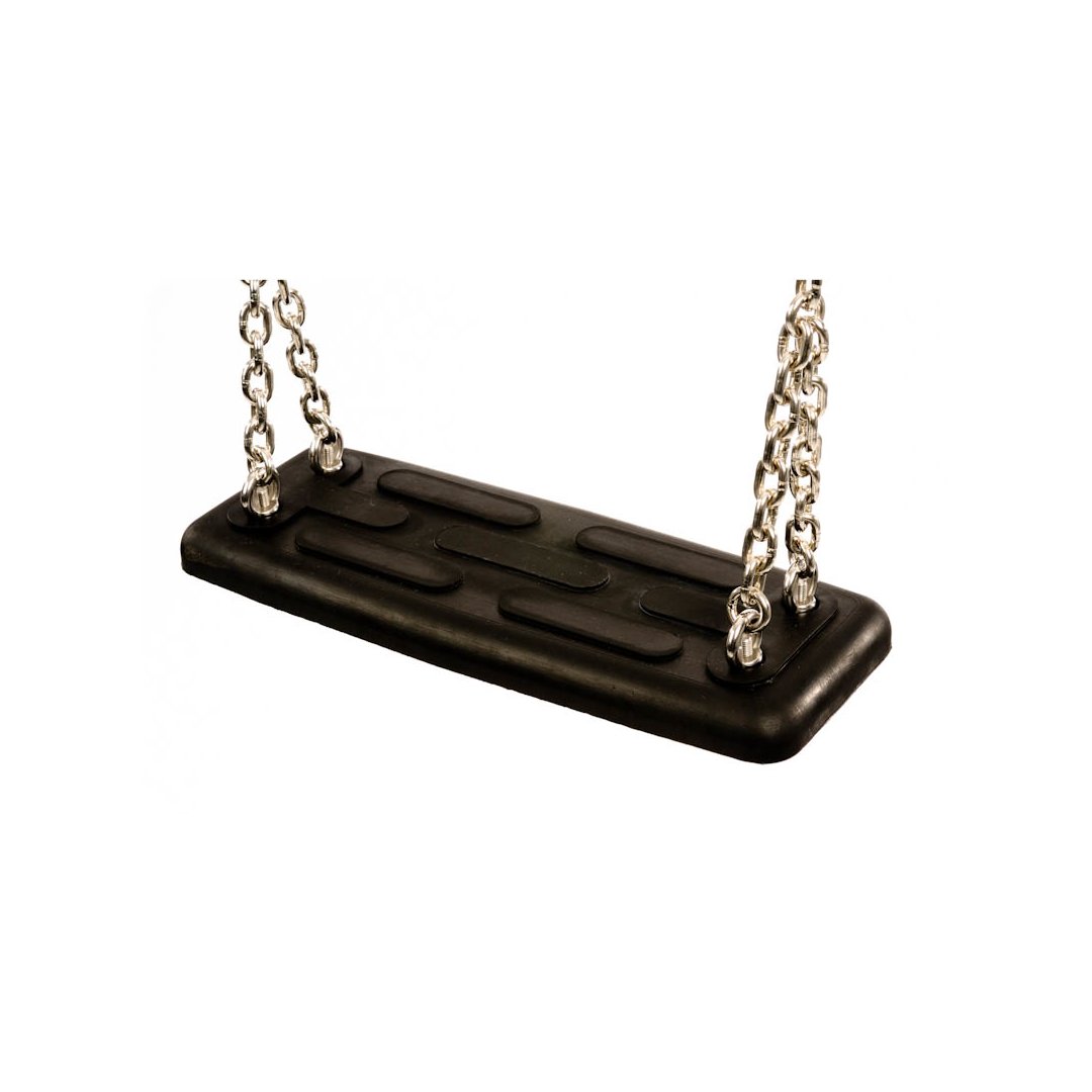 Commercial safety rubber swing seat type 1A green without chains