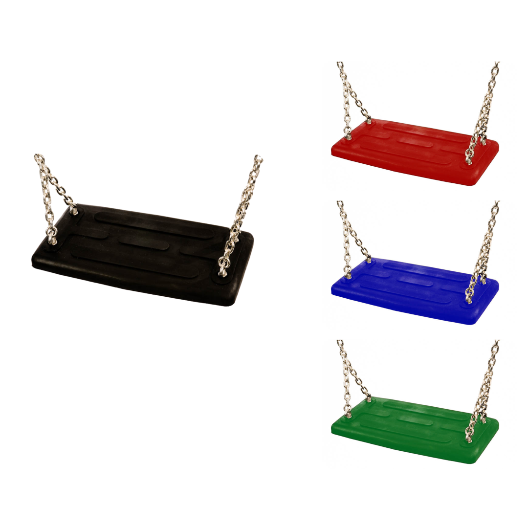 Commercial safety rubber swing seat type 1A black without chains