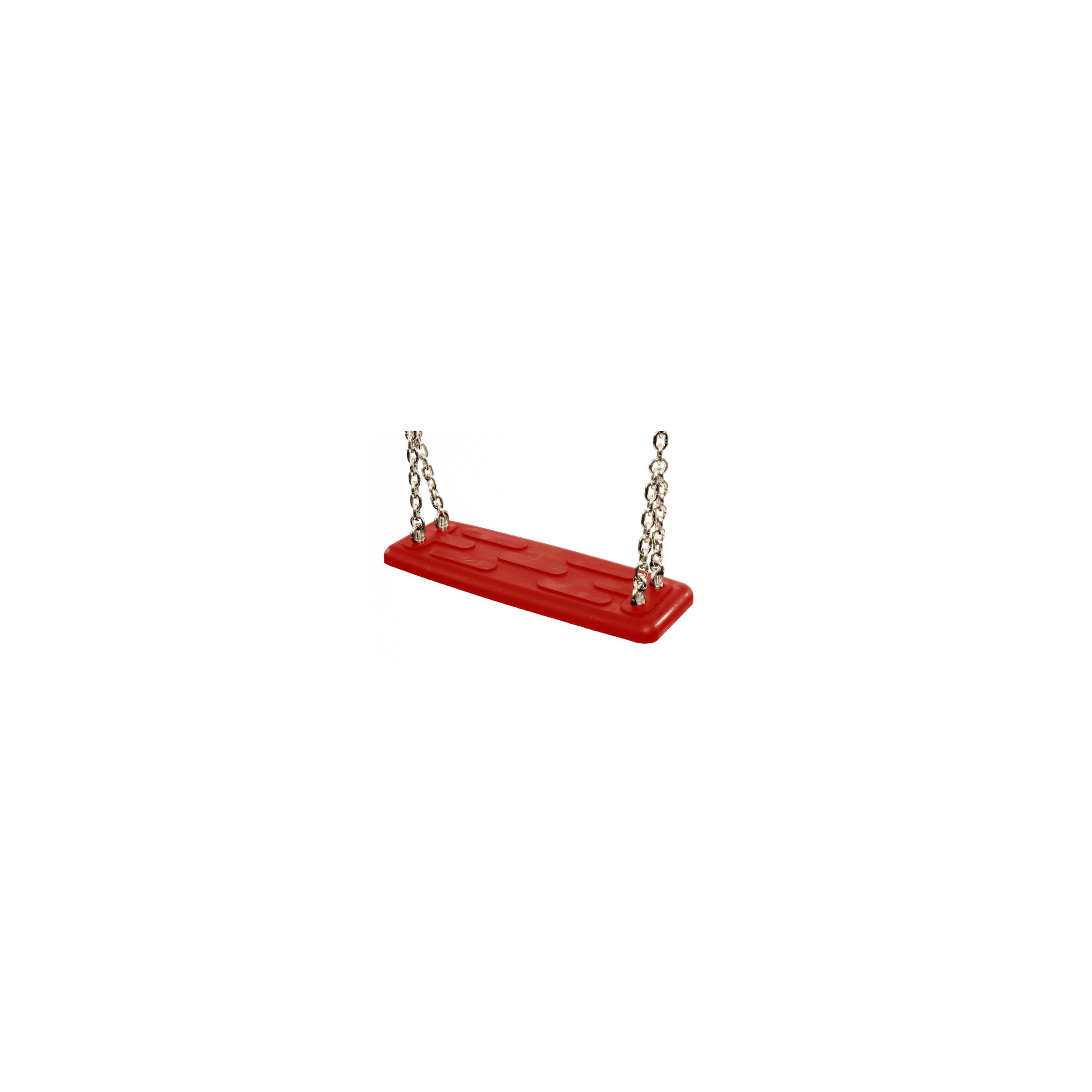 Commercial safety rubber swing seat type 1A red stainless steel AISI 316 250 cm
