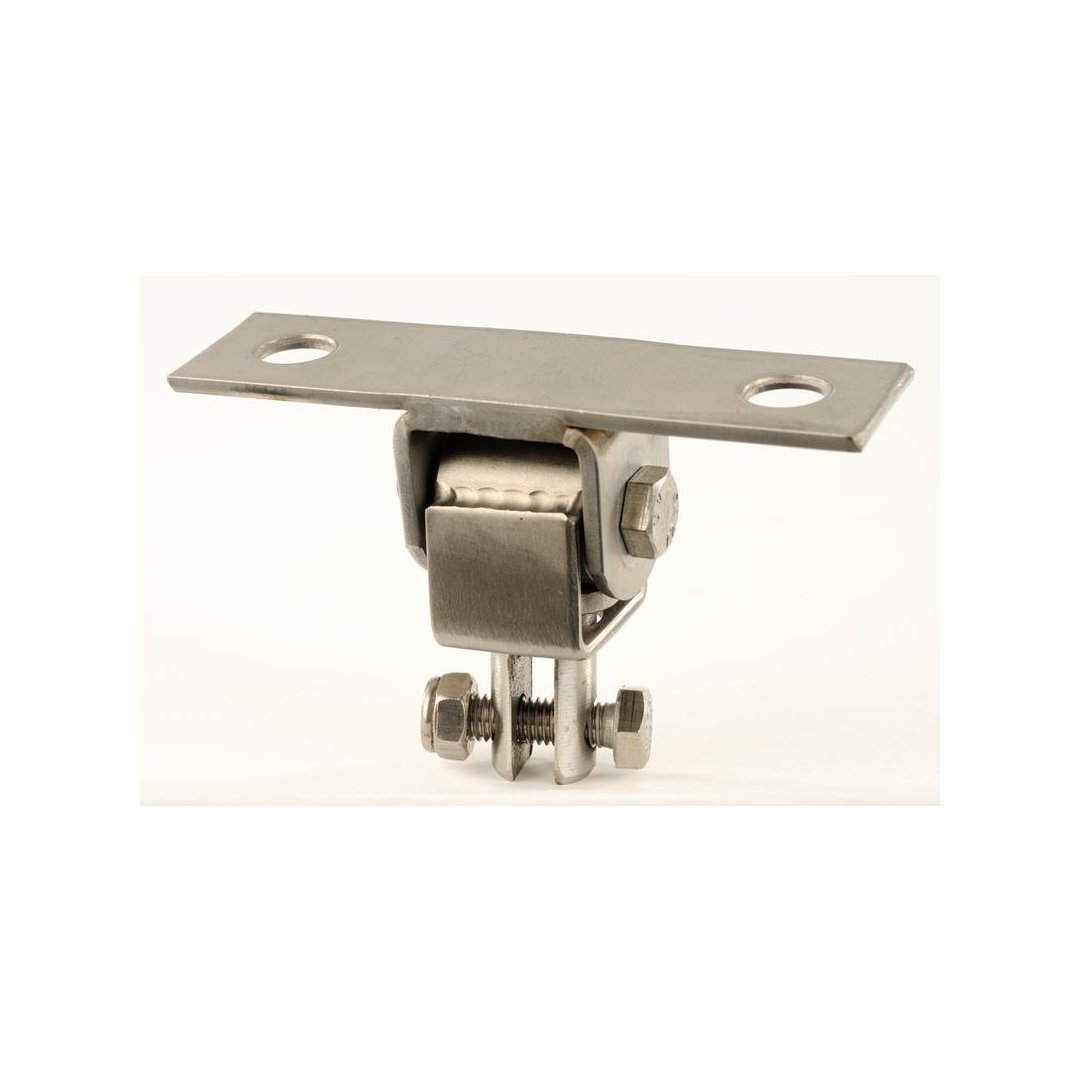 Stainless steel swing hanger With flange plate for squared timber