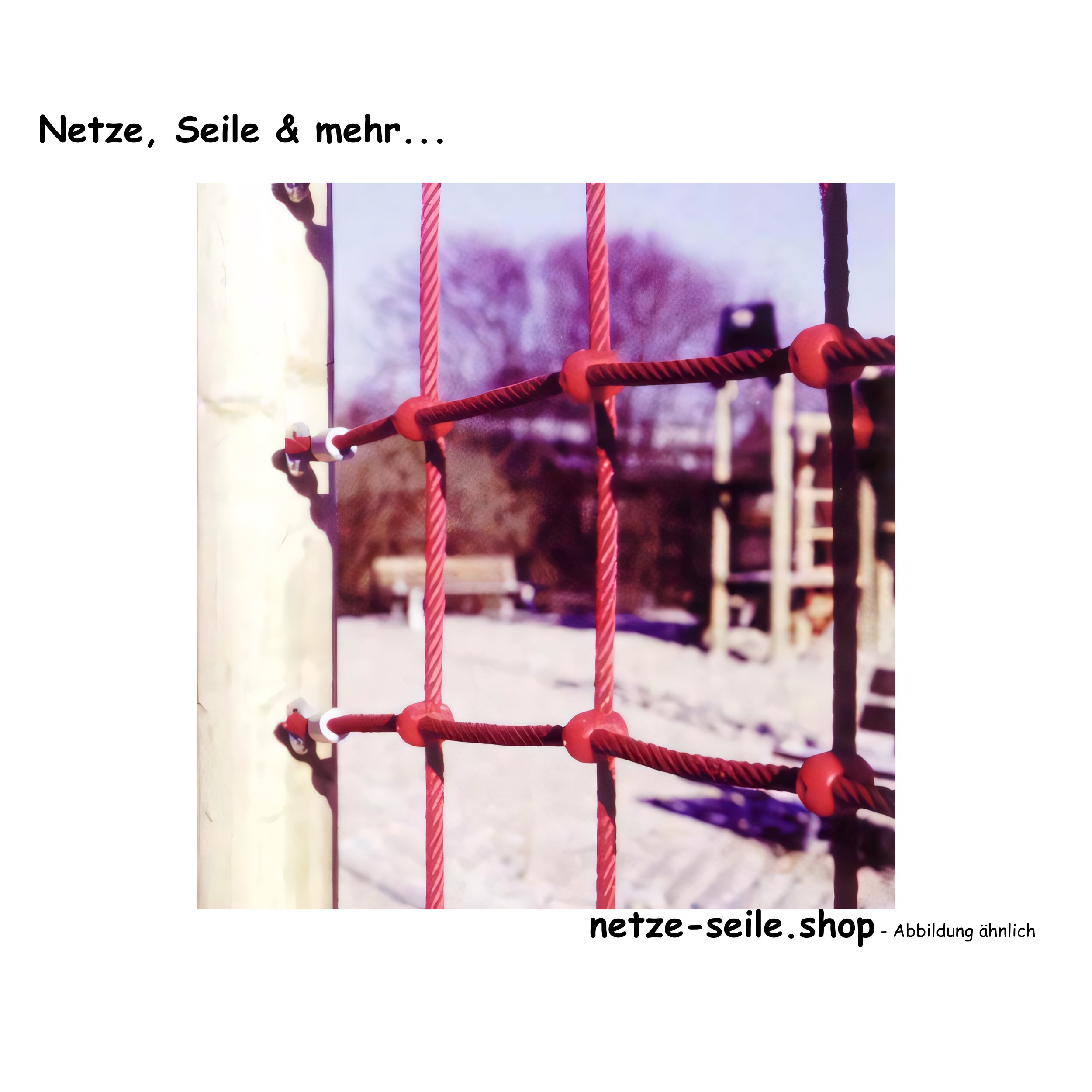 Climbing net made of Ø 16 mm Hercules rope, # 100 mm mesh...
