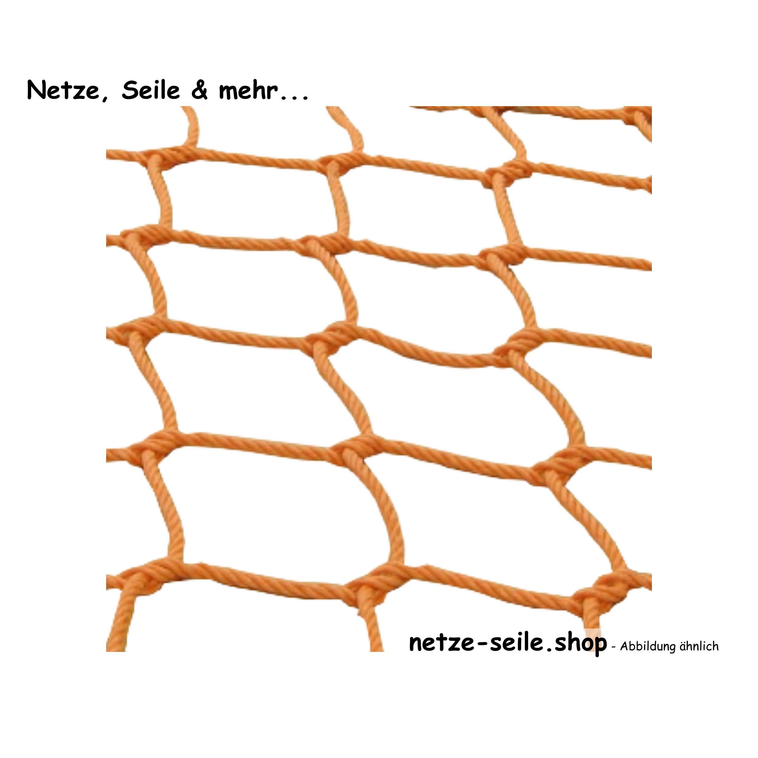 Kletternetz aus Ø 16 mm PP-Tau, # 250 mm Maschenweite, Knoten handverspleißt