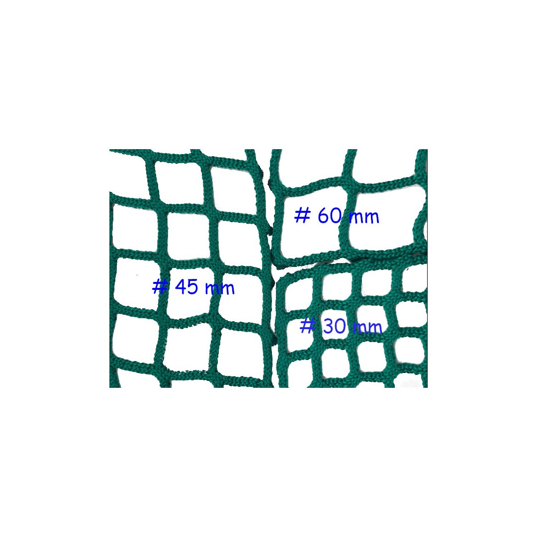 PP net knotless # 30 mm mesh size Ø 5 mm yarn thickness