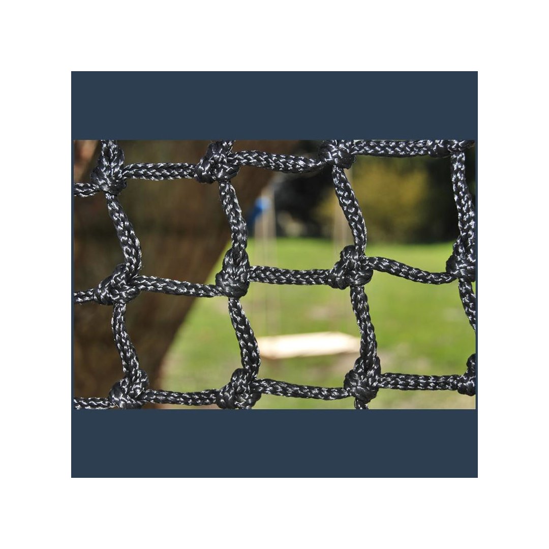 PP-Netz --  geknotet -- # 45 mm Maschenweite Ø 5 mm Garnstärke, Farbe schwarz