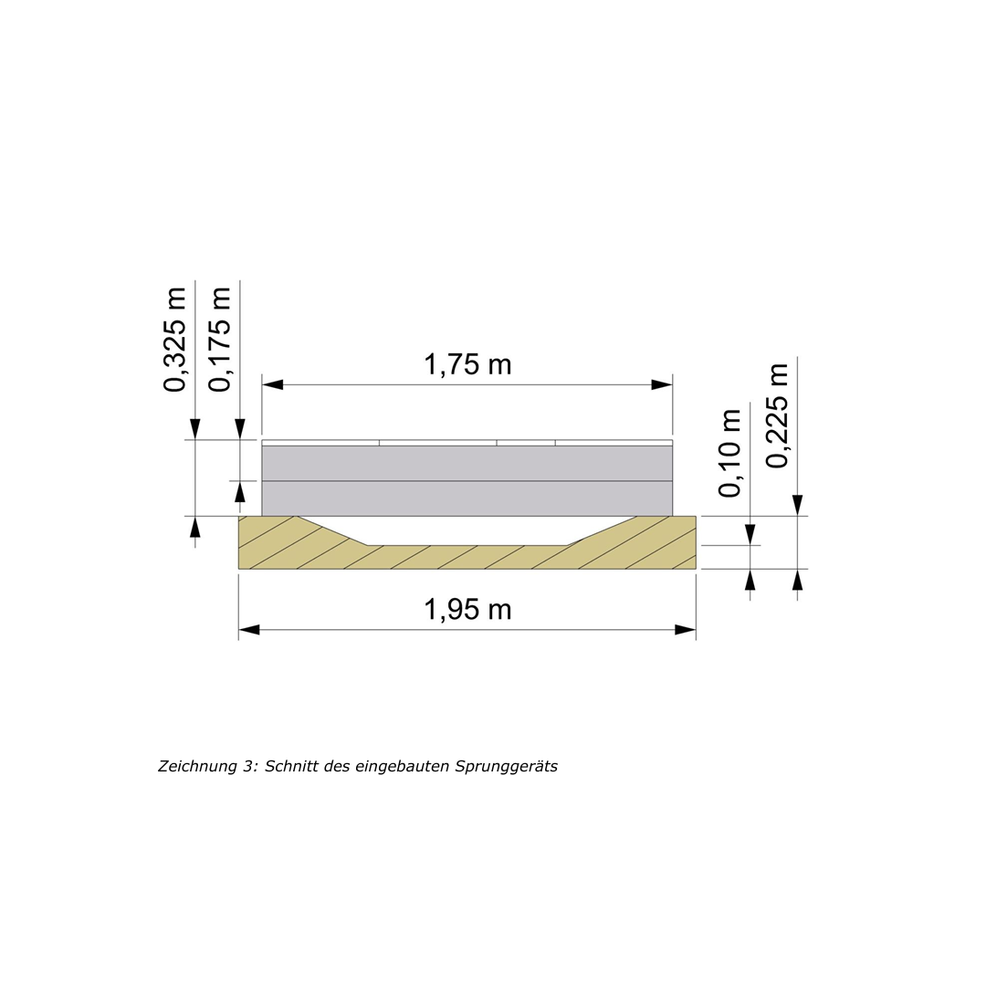 Jump S Trampoline 1.50 x 1.75 m