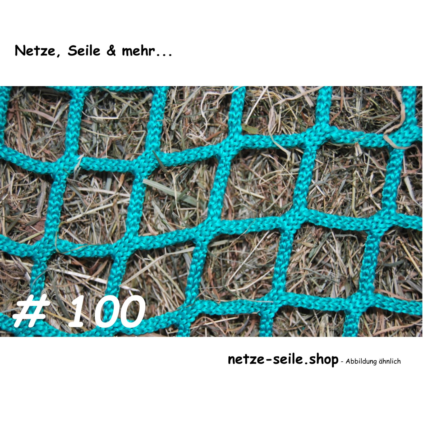 PP net knotless # 100 mm mesh size Ø 5 mm yarn thickness