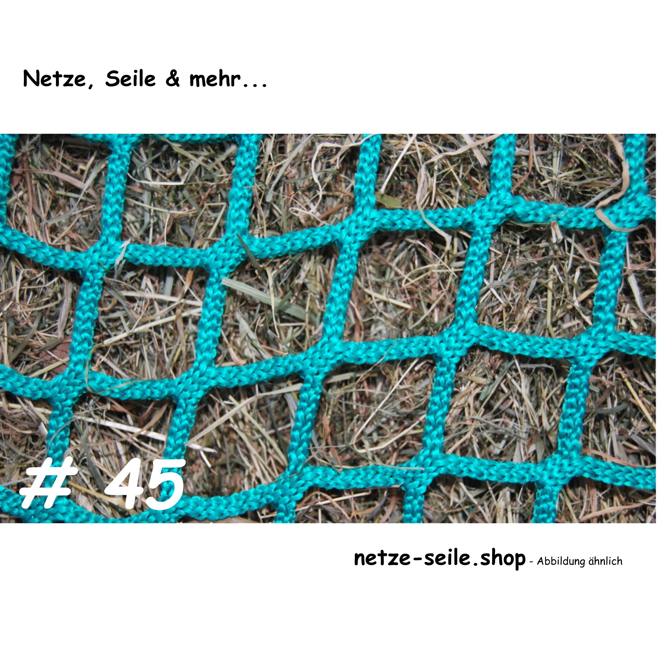 Flat PP net knotless # 45 mm mesh size Ø 5 mm yarn thickness