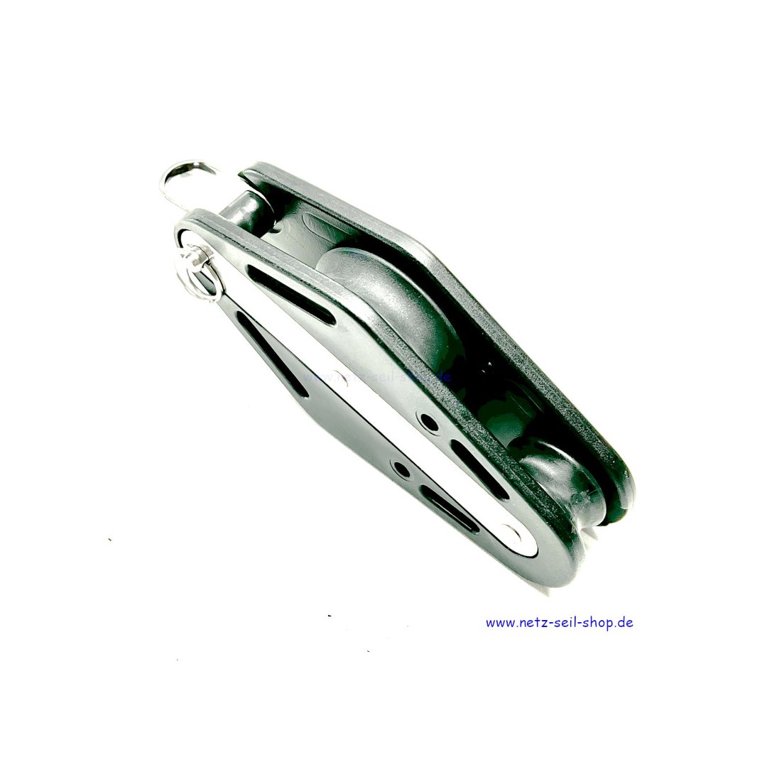 BLOCK FÜR 12 MM SCHOT, 1 ROLLE GLEITLAGER, BÜGEL, VIOLINBLOCK