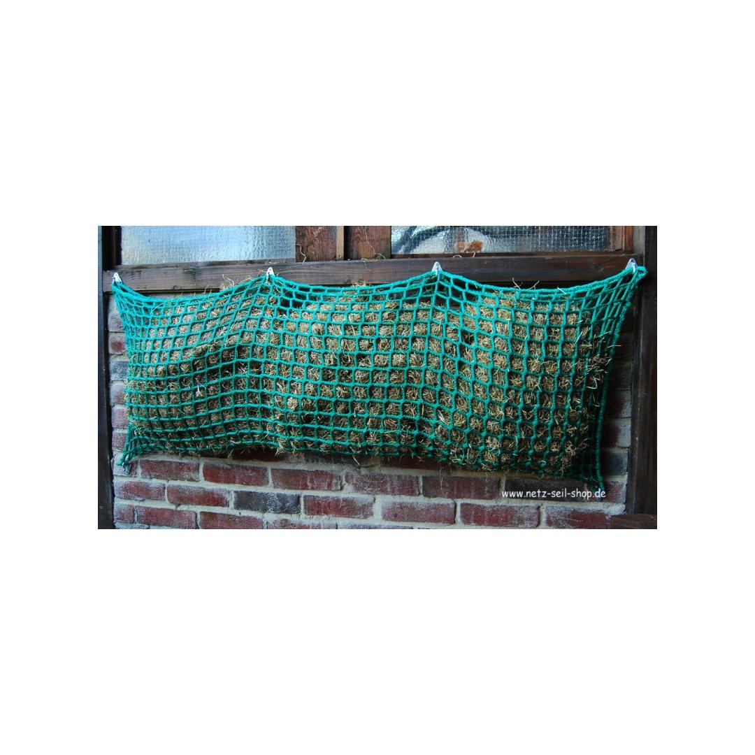 Hay net in pocket form made to measure, # 100 mm mesh size Ø 5 mm yarn thickness