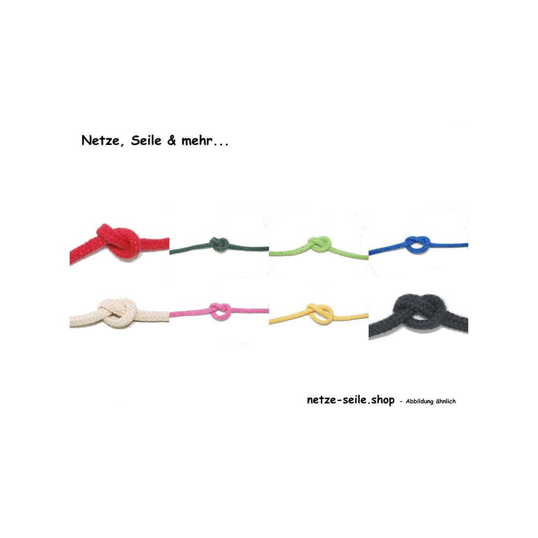 Cotton rope without core - Ø 8 mm - per meter -...