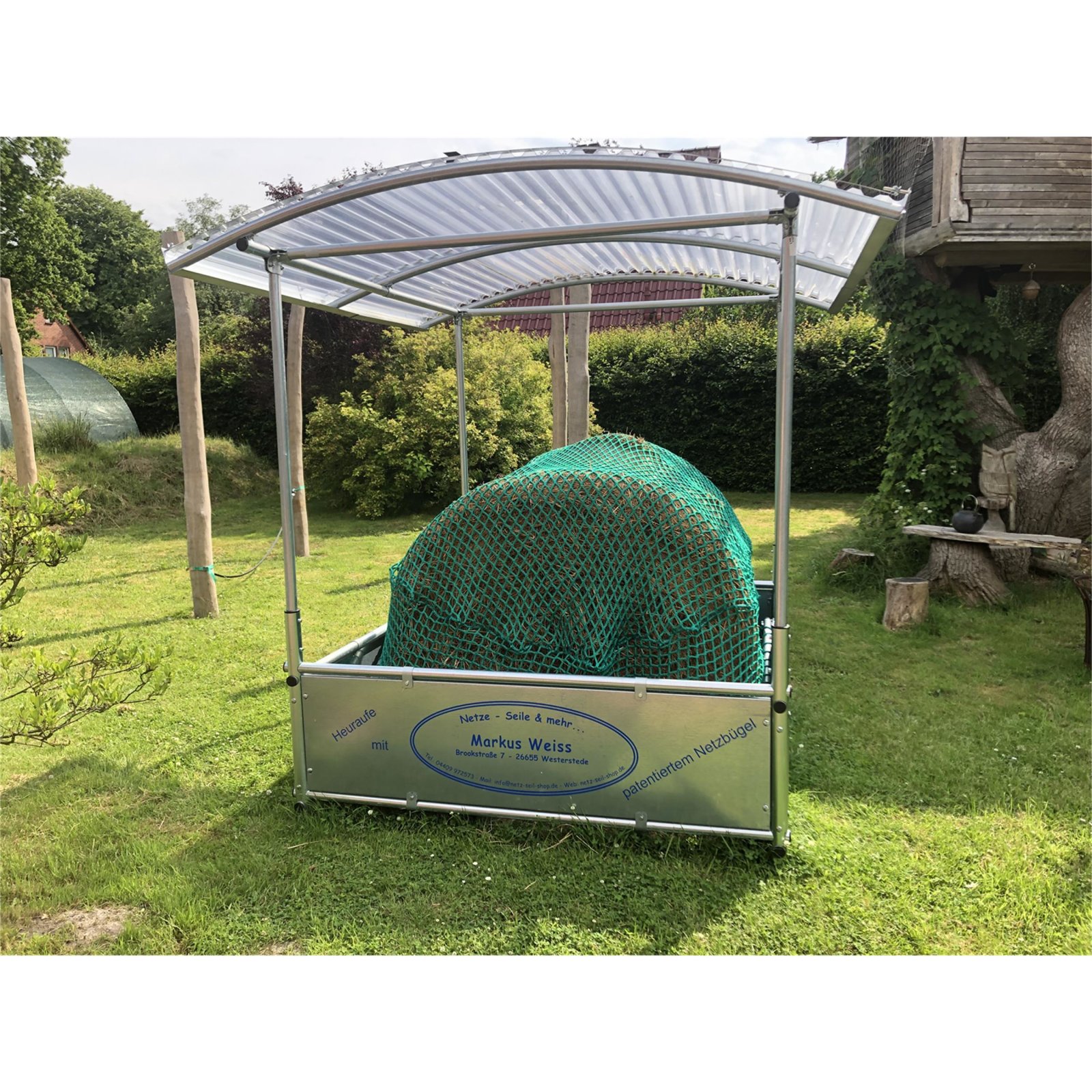 Hay rack "Ammerland" complete set with pat. net hoop without hay net