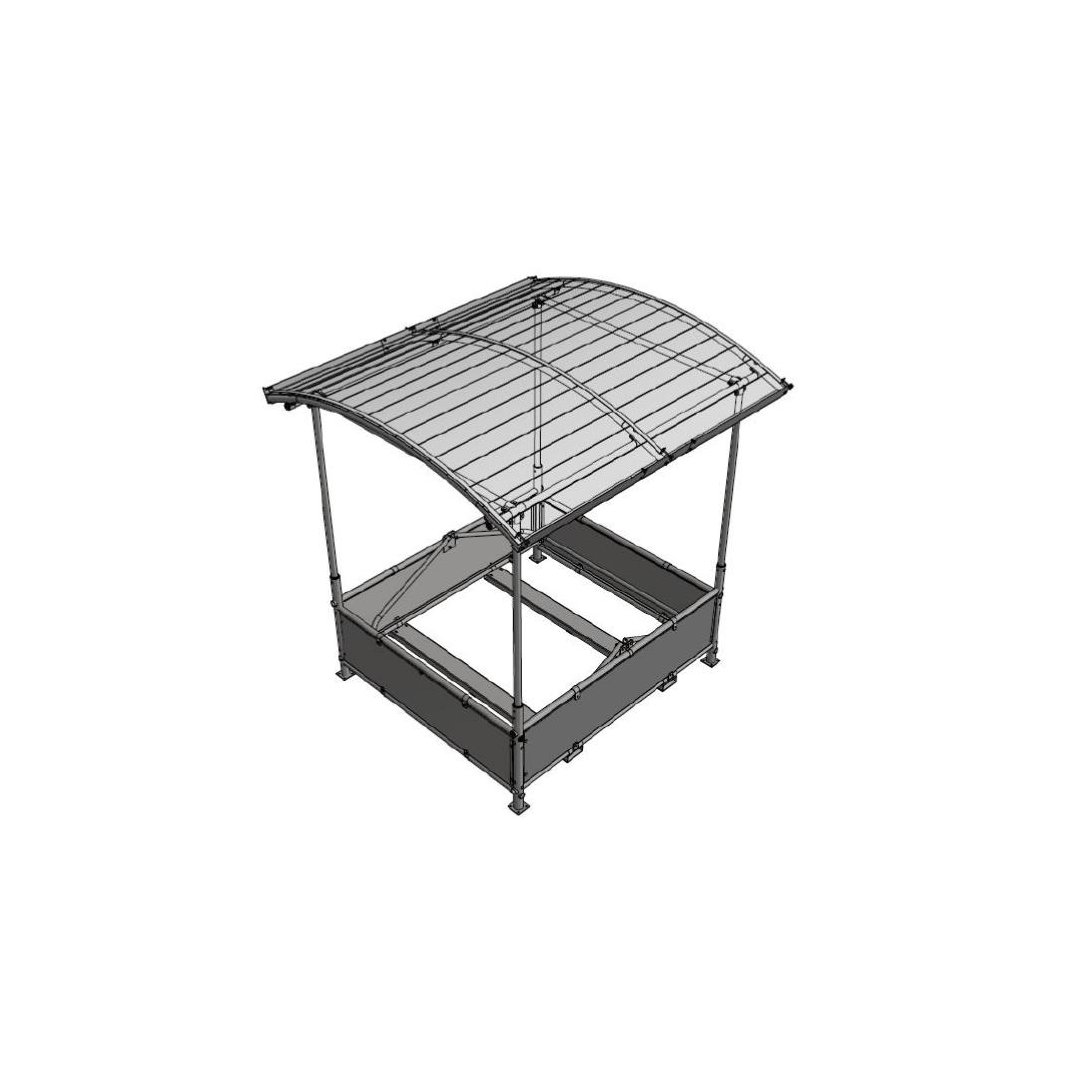 Hay rack "Ammerland" complete set with pat. net hoop without hay net